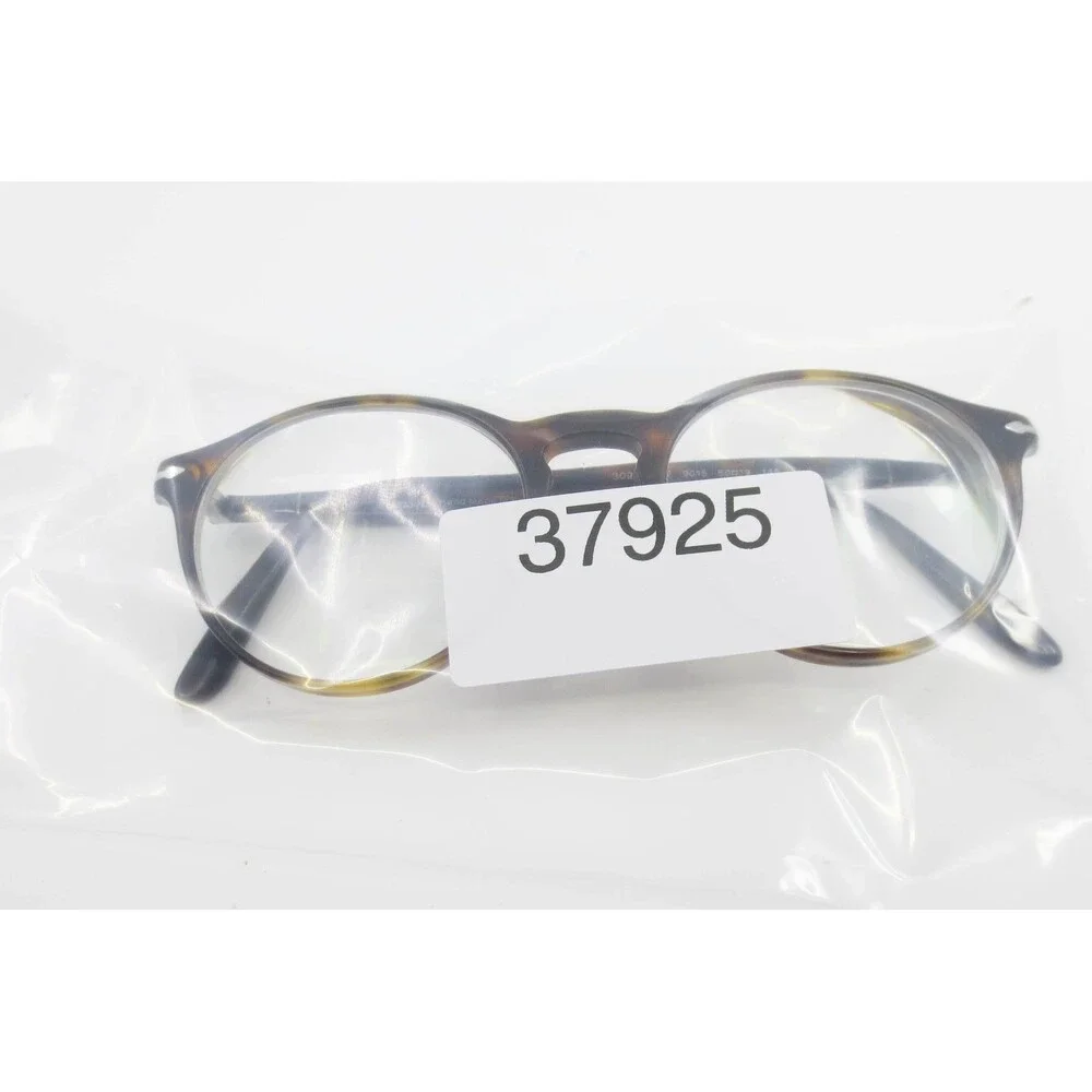 Persol 3092-V 9015 Havana Tortoise Round Eyeglasses Frames 50-19-145 Italy